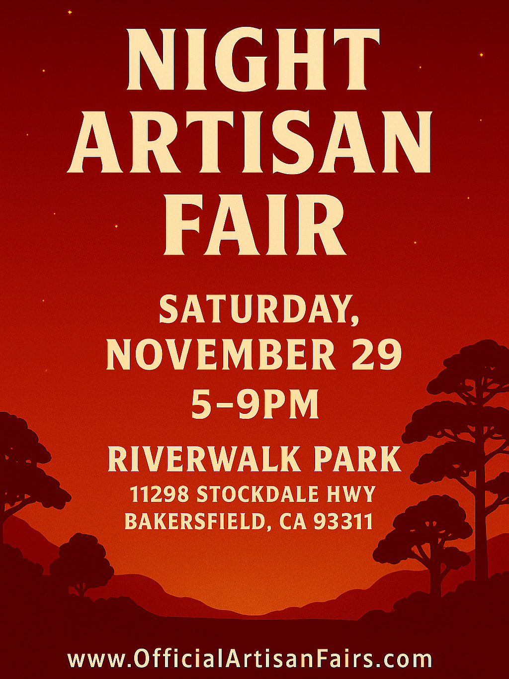 Night Artisan Fair Flyer